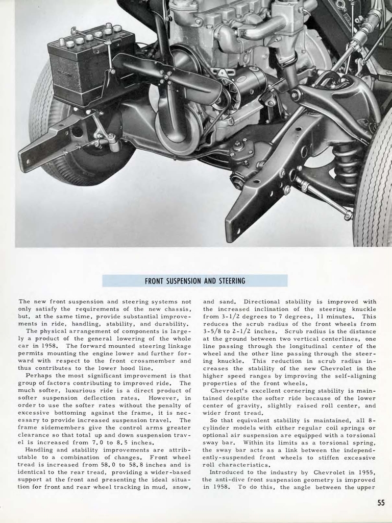 1958 Chevrolet Engineering Features Booklet Page 36